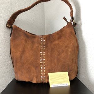Patricia Nash Cognac Burnished Bello Hobo